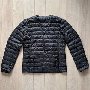 Uniqlo Men’s Ultra Light Down Water Repellant Snap Jacket (M) Black Packable